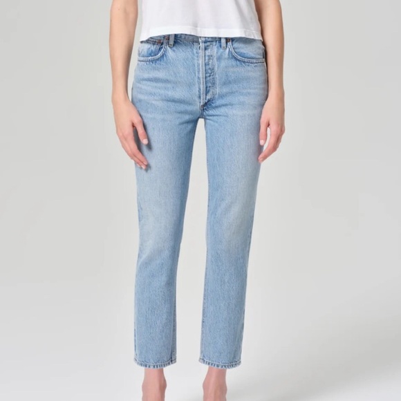 Agolde Denim - AGOLDE Riley High Rise Straight Crop Jeans Size 27